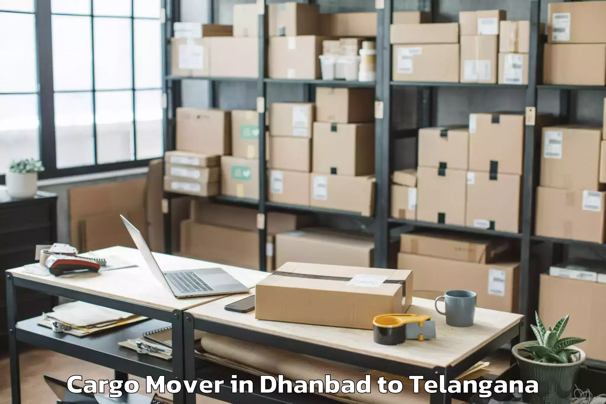 Reliable Dhanbad to Mancheral Cargo Mover